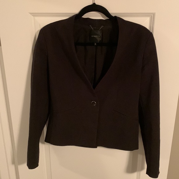 Dynamite Medium Black Single Button Blazer - Picture 3 of 3